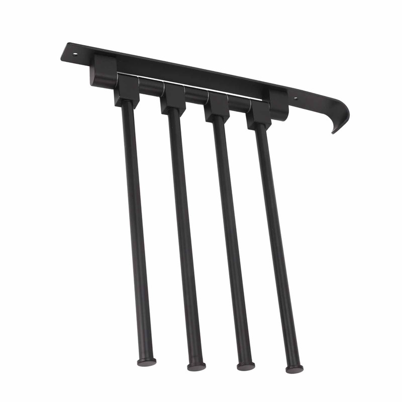 RV Clothes Drying Rack Aluminum Multifunctional Drilling Free Wind Proof