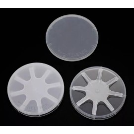 Yamanino 4 Inch Single Wafer Carrier Case (Pack of 10), Polypropylene, Cleanroom Class 10