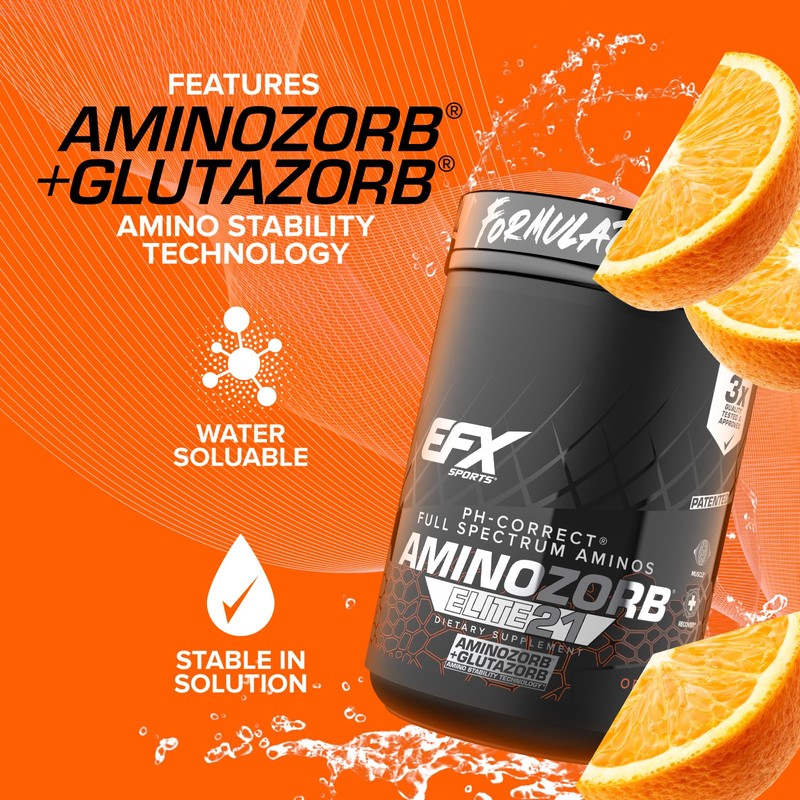 EFX Sports Aminozorb Elite 21 | PH-Correct, Full Spectrum Aminos