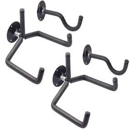 Orgrimmar Guitar Wall Mount Acoustic/Electric/Classical Guitar, Ukulele, Banjo and Mandolin Wall Hanger Slat Wall Horizontal Guitar Holder Bass Stand Rack Hook (Set of 2)