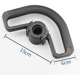 NW Weed Eater Trimmer Handle Bar Handlebar Universal Loop Handle Bar Mounting Hardware Kit Trimmer Replacement Handle for Trimmer Garden Lawn Cutter Black (A)