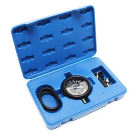 Wiltec Vacuum Tester up to 10 PSI 28 Inch HG, Petrol Pump Tester, Vacuum Tester, Petrol Pump with Hose, Pressure Gauge and Case