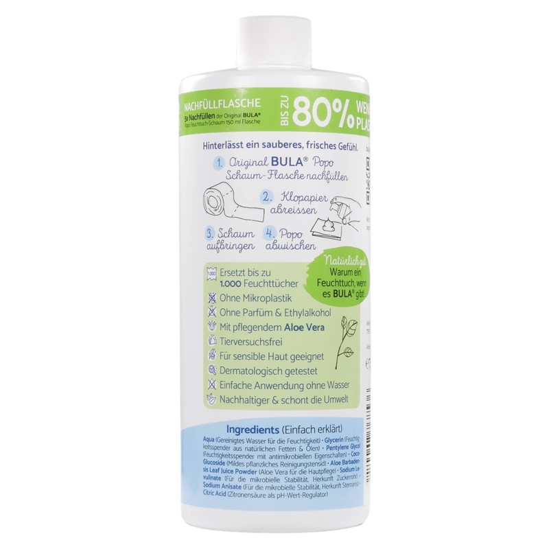 BULA® Popo Refill Bottle (750 ml) Only for Refilling Our