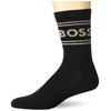 BOSS Quarter Length Ribbed Socks with Metallic Lurex Detail