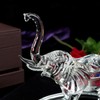 London Boutique Decorative Crystal Glass Animal Elephant Ornament Figurines Giftware