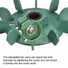 sourcing map 10 Plastic Motor Fan Blade Heat Dissipation Impeller