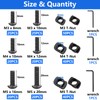 Bemaka 260PCS M3 M4 M5 T Slot Nut Screws Kit,