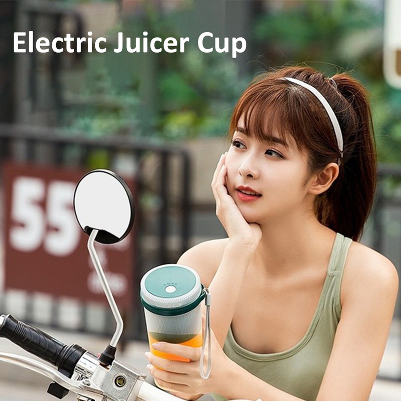 300ml USB Charging Electric Juicer Cup Security Lock Blender with