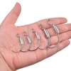 15pcs Weighted Swimbait Hooks with Molded Bait Keeper,Equipped with Weedless