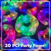 20 PCS Light up Scrunchies, 3 Glow Mode, LED Hair