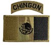 Mexico Flag Patch and Chingon Tap Patch Multicam OCP -