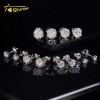 USA Warehouse Local Shipping Classical 4Prong Earring Real S925 Gold