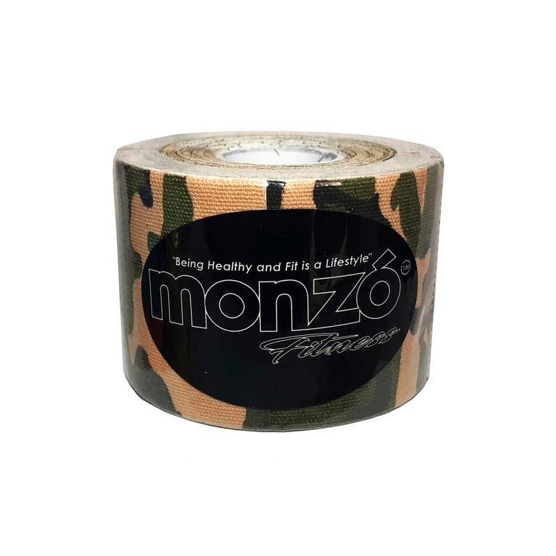 MONZO, Cinta Kinesiológica, Kinesio Tape, Black Series, Kinesio (CAMUFLAJE)