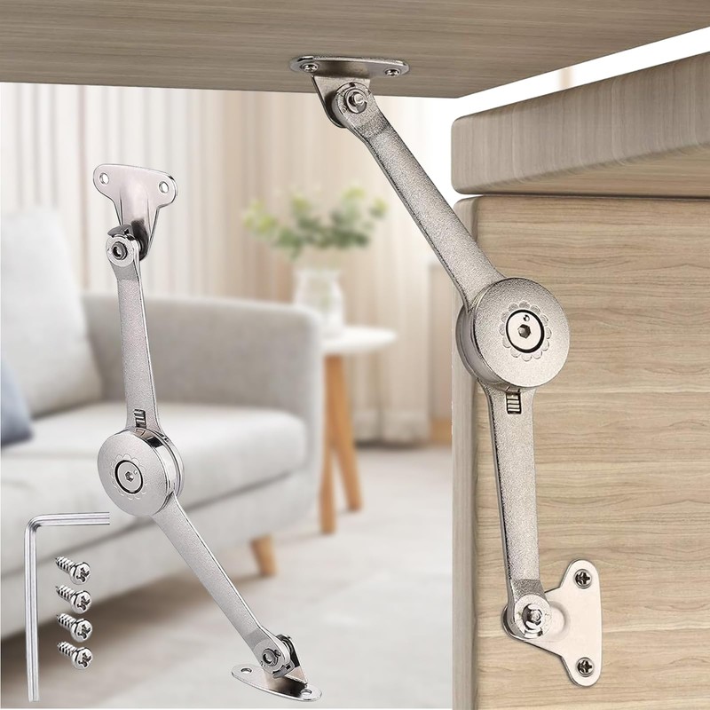 GIONAR 4 Pieces Soft Close Lid Support Hinges with Screws