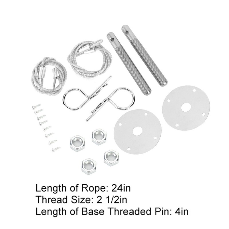 Duokon Hood Lock, Engine Hood Pin Plate Bonnet Lock Clip