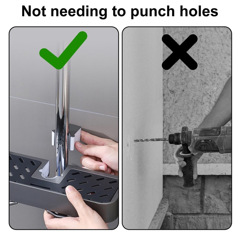 Figarge Shower Shelf for Hanging Shower Baskets for Hanging Shower