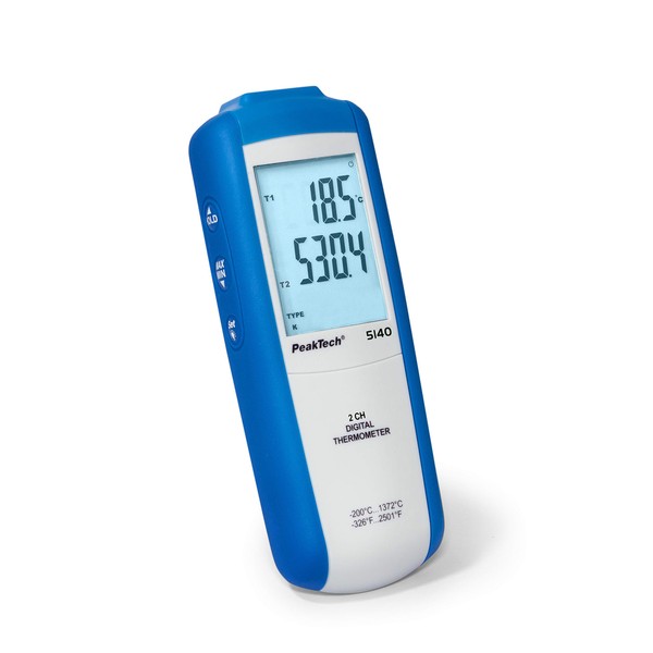 PeakTech 5135 Digital Thermometer with Sensor, -200 °C + 1372