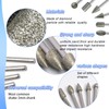 20Pcs 120-Grit diamond bit, tool accessories for dremel - 1/8"