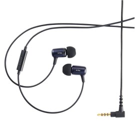 EarStudio HE100, High-Resolution Earphones, 3.5mm in-Ear Headphones, Distinctive Clear Sound, Single Powerful Hi-Res Dynamic Driver, Comfort Fit, in-line Microphone