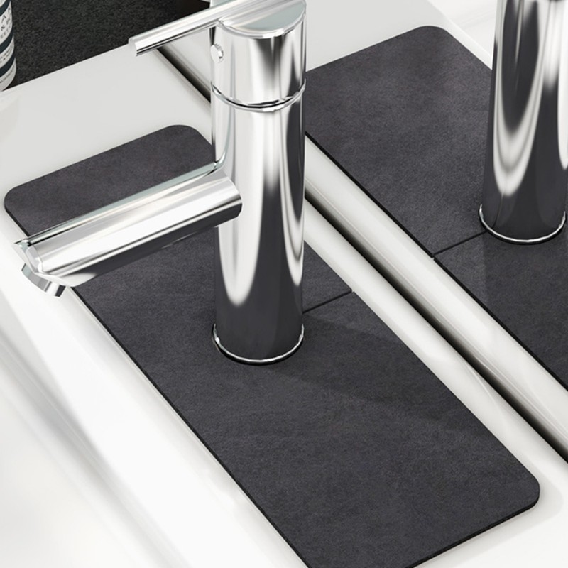 Splash Guard for Sink Faucet Diatomite Super Absorbent Fast Drying