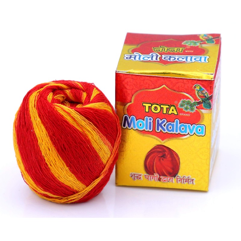 TOTA Moli Kalava for Puja 100% Cotton Kalawa Mauli Scent