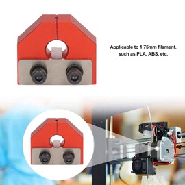Filament Welder Connector Sensor 3D Printer Filament Connector 1.75mm Aluminium Alloy Accessory for Multicolor Filament 3D Printer (Red)