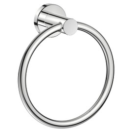 FORIOUS Polished Chrome Towel Ring, SUS304 Stainless Steel Hand Towel Holder for Bathroom Wall Mounted, Modern Towel Hanger, Towel Rack Round, Ring Towel Holder Ideal for Bath, Kitchen, RV
