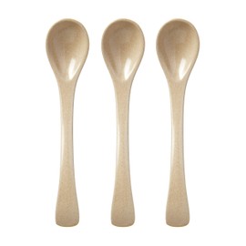 Nuby Eco-Friendly Natural Rice Husk 3 Piece Spoon Set- 3 Pack, 6+ Months- Fully Compostable and Biodegrable