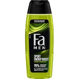 Fa MEN Sport Energy Bosst Double Power Boost Body & Hair (1 x 250 ml) 3-in-1 Formula for Body, Hair & Face, Activate Your Body, Mind & Senses with the Refreshing Fragrance of Guarana & Ginseng