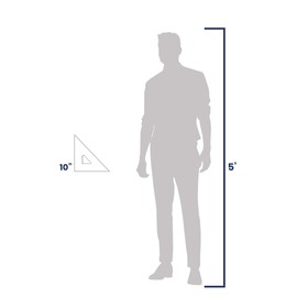 Pacific Arc triangle 45/90 clear 10"