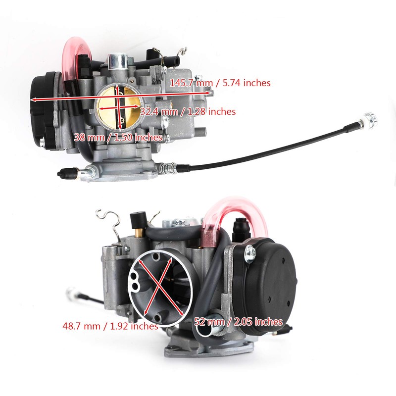 Artudatech Carburetor Carb for Yamaha Kodiak 400 YFM400 Big Bear