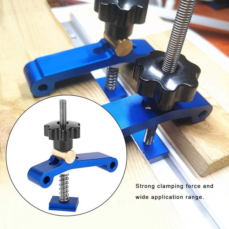 T-Track Metal Clamps, Multi-Purpose Aluminum Alloy T-Slot Clamp Woodworking Tool