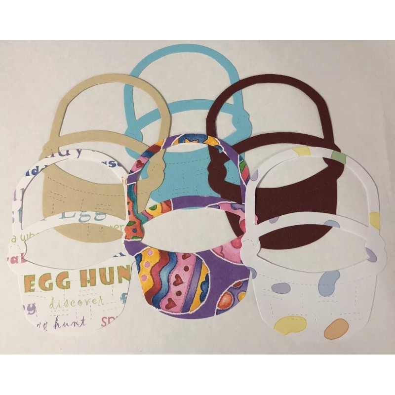 Craft-N-Shed • Handmade EASTER BASKET LG.Die-Cuts (4pc)Approx.4-