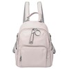 Womens Real Leather Fashion Backpack Casual Style Eliza (Grey)
