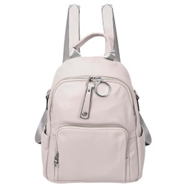 Womens Real Leather Fashion Backpack Casual Style Eliza (Grey)