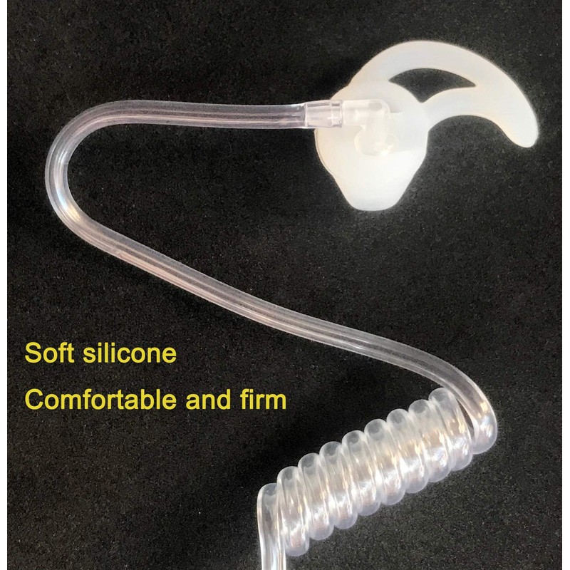 Silicone Fin Ear Mold for Two Way Radio Earpiece Replacement