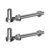 Insaga 6'' J-Bolt Gate Hinge, 304 Stainless Steel J-Bolt Post