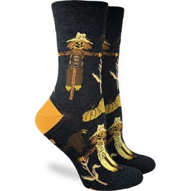 Good Luck Sock Women's Scarecrows Socks, Adult, Shoe Size 5-9