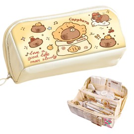 Mrltau Capybara Stationary Pencil Case, multicoloured, L