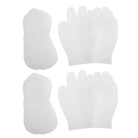 CALLARON 8pcs Silicone Foot Care Socks for Women Advanced Silicone Technology and Exfoliating Material Moisturizing Gel Socks for Dry Cracked Feet for