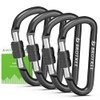 Brotree Small Carabiner Clips Mini Locking Carabiner - 6cm Aluminum