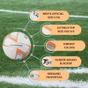 Precision Unisex-Youth 290 Fusion Lite Football, White/Orange, 290gms