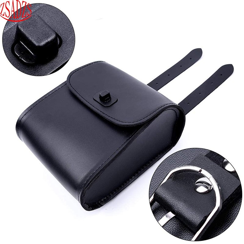 ZSADZS Motorcycle Side Bag Luxury Tool Bag Travel Touring Leather