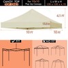 Ontheway 10' x 10' Replacement Canopy Top for Pop Up