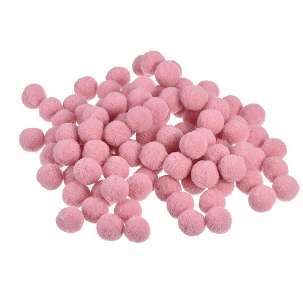 MECCANIXITY Pom Felt Balls Felting Fabric 1.5cm 15mm Pink for