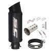 Unbranded Modified Exhaust Mid Pipe Black Muffler Slip for DUKE