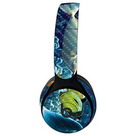 MightySkins Carbon Fiber Skin for Beats Solo Pro Wireless Headphones - Ocean Friends | Protective, Durable Textured Carbon Fiber Finish | Easy to Apply, Remove, and Change Styles | Made in The USA