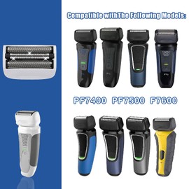 Shaver Replacement Blades Compatible with Remington Shaver Foil SPF-PF Head and Cutter Assembly for Remington PF7580,PF7400,PF7500,and PF7600 Foil Shavers (White/1pcs)