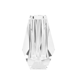 Kitcom Flower/Bud Crystal Vase Decorative Vases for Home, Wedding, Christmas, Outline Dimensions W2''xH4.3'', Clear with Gift Box