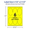 Avery Printable Oval Labels with Sure Feed Technology, 4-1/4" x